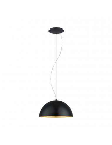 EGLO 94935 - GAETANO 1 Living Room Lamp in black steel, gold