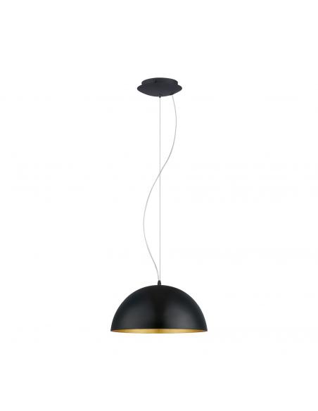 EGLO 94935 - GAETANO 1 Living Room Lamp in black steel, gold