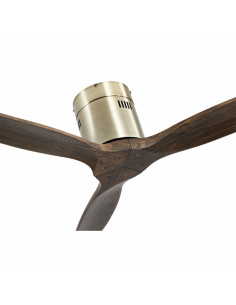 Fan Dc Leather Gable 3 Blades Oak 5 Speeds Without Remote And Timed Light.132d 2