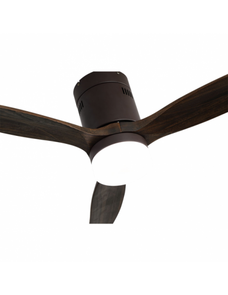 Detail Fan 18w Dc Aguilon Brown 3 Blades Oak 5 Speeds W/R Remote Timer 34x132 D