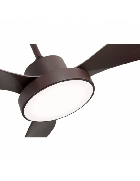 Detail Fan Dc Hayate 48w 4078lm Brown 3 Asp 39/54x120x120cm 3000-4000-6000k C/remote, Memory And Timer