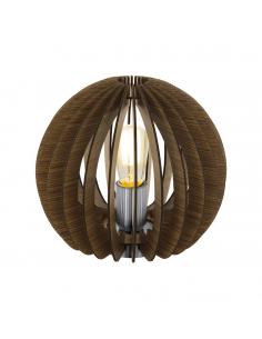 EGLO 94956 - COSSANO Lamella Lamp in Matte Nickel Steel and Wood