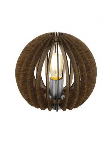 EGLO 94956 - COSSANO Lamella Lamp in Matte Nickel Steel and Wood