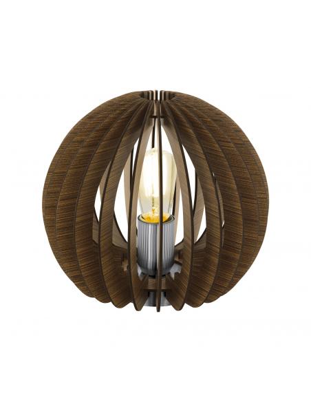 EGLO 94956 - COSSANO Lamella Lamp in Matte Nickel Steel and Wood