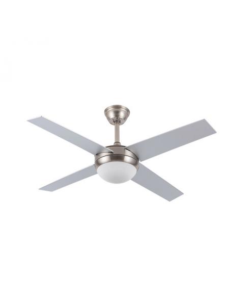 Detail Fan Dc Ciro 2xe27 Nickel 4 Rev. Asp. Silver/Beech 35/45x116.8d Remote & Timer
