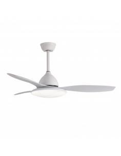 Ventilador Dc Blanco Yael 72w 3000-4000-6000k 122d 7200lm 3 Aspas, Remoto+temporizador+memoria 2