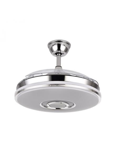 Detail Fan Dc Noto 72w 6117lm Chrome 3asp.desp.108d 3 colors+rgb Bluetooth, remote, memory and speaker