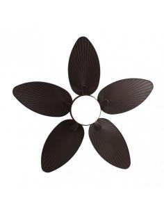 Ventilador Dc Borasco 24w Marron 5 Asp.6 Vel.132d  2950lm Remoto.memoria Y Temp.3000-4000-6000k 2