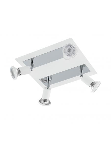 EGLO 94962 - SARRIA Living Room Lamp in white steel, chrome