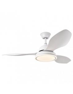 Fan 48w Dc Datoo White 3 White Blades 6 Speeds. 33/48x122x122cm 3 Colors C/remote, Memory And Timer 4080lm 2