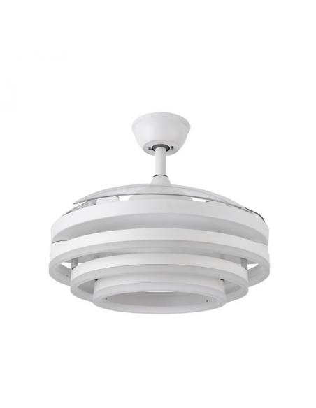 Detail Fan 72w Dc Kai White 3 Blades Transp. 6 Speed. 3 Colors 43/58x50/107 C/remote, memory Y temp. 6120lm