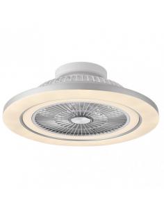 Fan 72w Dc Mato Nickel 5Blades Transp. 22x58x58cm 6 Speeds. 3 Colors with remote, memory, timing and reg. Intensity 6120lm 2