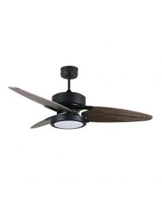 Fan Dc Cross 30w Black 3 Blades Grey/Oak 6speed. 3 Colors 3250lm 132D Remote, Memory and Timer 2