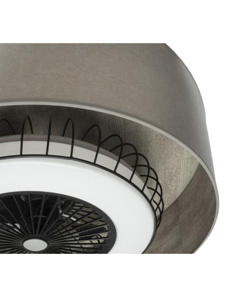Detail Fan DC Tania 72w Gray Wood 5 Blades 6 Speeds 3col Remote, memory, reg. Intensity, timer 6120lm 70d