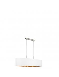 EGLO 95047 - PASTERI Copper pendant lamp in matte nickel-steel and textile
