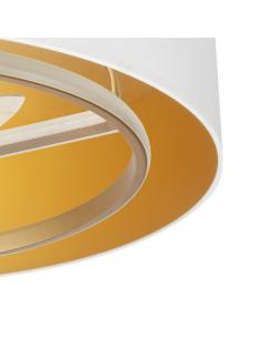 Ventilador Dc Anuska 60w Blanco/oro-oro 70d 8 Aspas 6 Veloc. 5100lm 3 Colores Remoto,memoria,Reg.Intensidad,temporizador 2