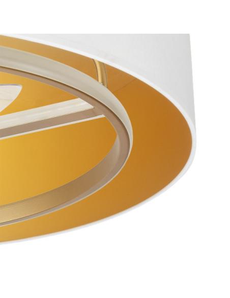 Detail Fan Dc Anuska 60w White/gold-gold 70d 8 Blades 6 Speed. 5100lm 3 Colors Remote, memory, Intensity Regulation, timed