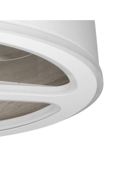 Detail Fan Dc Tatiana 110w White/wood. Gray 3 Blades 62d 3000-4000-6000k 9350lm Remote, memory, timer
