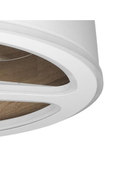 Detail Fan Dc Tatiana 110w White/wood. Dark 3 Blades 62d 3000-4000-6000k 9350lm Remote, memory, timer