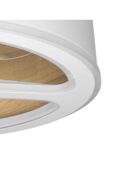 Detail Fan Dc Tatiana 110w White/wood. Clara 3 Blades 62d 3000-4000-6000k 9350lm Remote, memory, timer