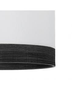 Ventilador Dc 24w Olga Blanco/mad.negra-negro 3 Aspas 6 Vel. 2390lm 3 Colores, Remoto,memoria,temporizador 70d 2