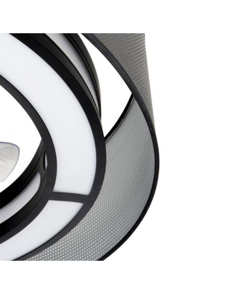 Detail Fan Dc 58w Anastasia Black/silver 8 Blades 60d 5900lm 6 Speed. 3 Colors Remote, Memory, Timer