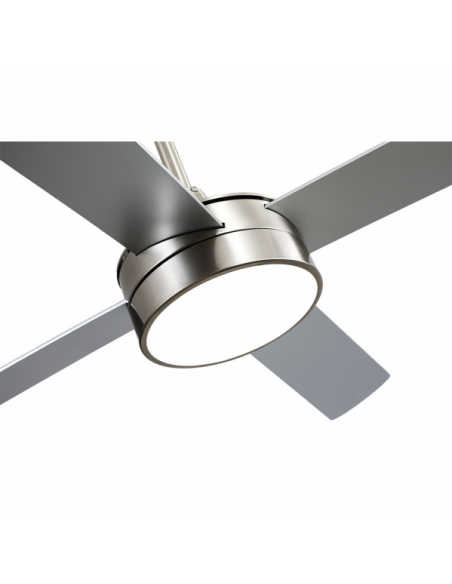 Photo Fan Nevery 24w 2950lm Nickel 4 Asp 132d Beech/silver 3000-4000-6000k C/remote