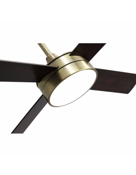 Photo Fan Nevery 24w 2950lm Leather 4 Asp 132d Oak/cherry tree 3000-4000-6000k C/remote