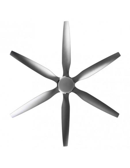 Photo Fan Dc Otto 24w 2950lm Nickel 6 Blades Silver Reg.x167d 3000-4000-6000k 2 Seatposts W/remote, Memory and Timer