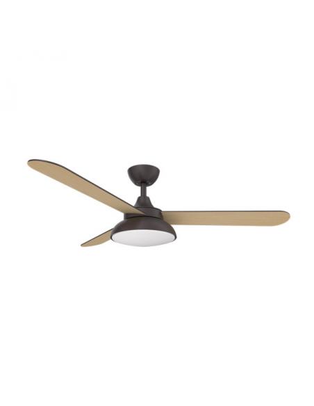 Photo Fan Dc Umi 24w Brown 3 Blades Rev. Brown/beech 132d 2950lm 3000-4000-6000k 2 Seatposts W/remote, Memory And Timer