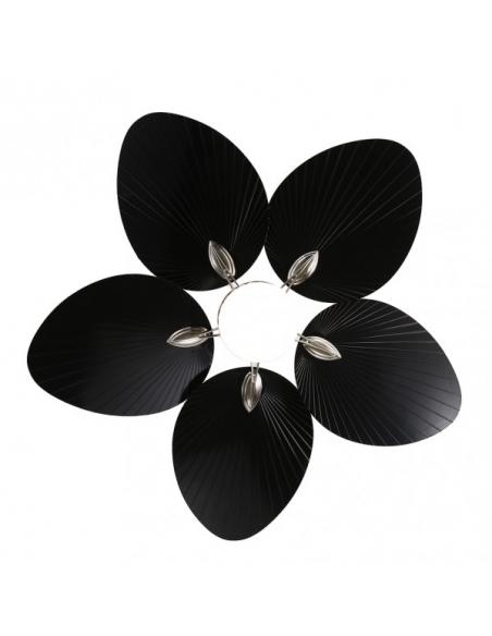 Photo Fan Dc Chaw 24w 2950lm Nickel/black 5asp.6vel.132d C/remote, Memory And Temp.3000-4000-6000k