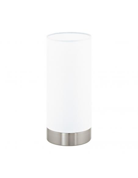 EGLO 95118 - PASTERI Fabric Lamp in Nickel-matte Steel and Textile
