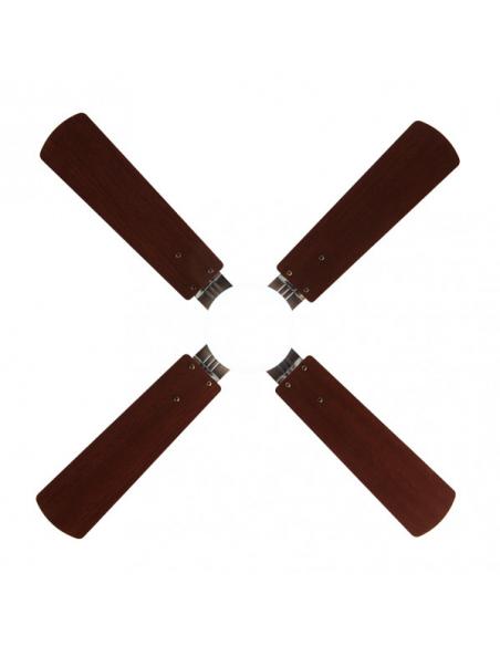 Foto Ventilador 18w Dc Hupe Cuero 4 Asp.6 Vel.107d  Remoto,memoria Y Temp.3000-4000-6000k