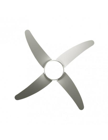 Photo Fan 2xe27 Dc Klod Nickel/silver 4 Asp.6 Vel 117d C/remote