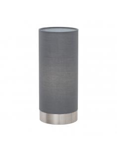 EGLO 95119 - PASTERI Fabric Lamp in Nickel-matte Steel and Textile