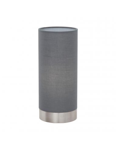EGLO 95119 - PASTERI Fabric Lamp in Nickel-matte Steel and Textile