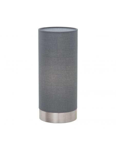 EGLO 95119 - PASTERI Fabric Lamp in Nickel-matte Steel and Textile