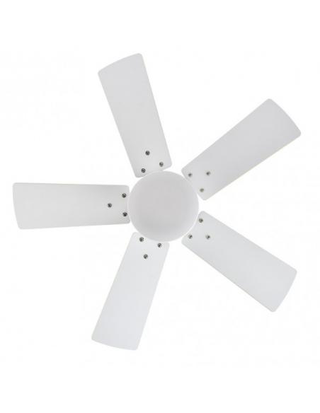 Photo Fan Dc Marta 36w White 5 Blades Rev. White/beech 41x76d 3240lm C/ Remote, Memory And Timer 3000k,4000k,600