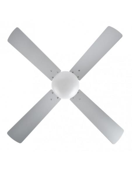 Photo Fan Dc Sofia 2xe27 Nickel 4 Blades Rev.Haya/silver 40x107d C/remote Timer