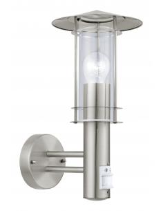 EGLO 30185 - LISIO Outdoor wall light with motion sensor in stainless steel, stainless steel and Glass