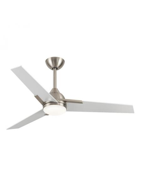 Photo Fan 22w Dc Argestes Nickel 3 White Blades 6Speeds 3Colors 2180lm 132D With Remote, Memory And Timer