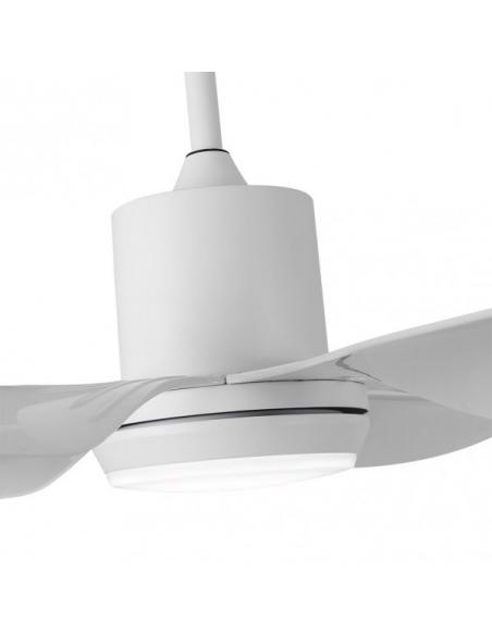 Photo Fan Dc Otto 24w 2950lm White 6 White Blades Reg.x167d 3000-4000-6000k 2 Seatposts With Remote, Memory And Timer