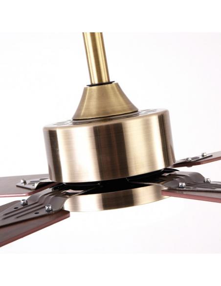 Photo Fan 18w dc hupe leather 4 asp.6 speed 107d remote, memory and temp.3000-4000-6000k