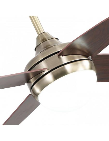 Photo Fan 2xe27 Dc Klod Leather/cherry4 Asp.6 Vel 117d C/remote