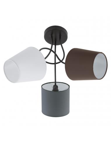 EGLO 95192 - ALMEIDA Living Room Lamp in Black Steel and Textile