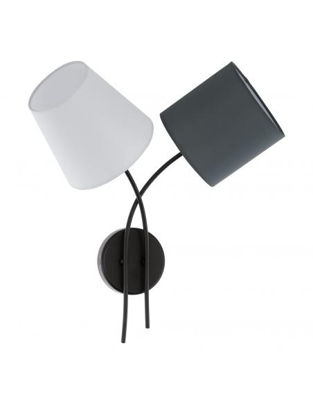 EGLO 95193 - ALMEIDA Living Room Lamp in Black Steel and Textile