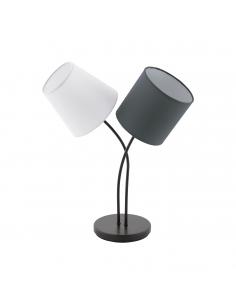 EGLO 95194 - ALMEIDA Fabric Lamp in Black Steel and Textile