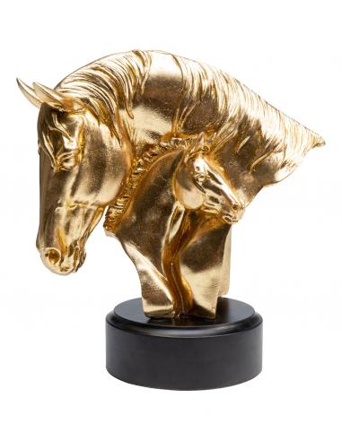 Objeto deco caballo oro 29cm - Kare