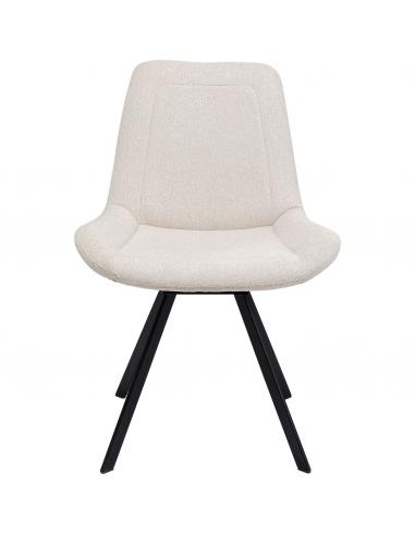 Cream swivel chair - KARE Baron