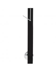 Black pendulum wall clock -...